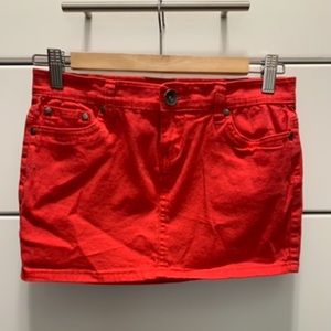 Red Mini Skirt